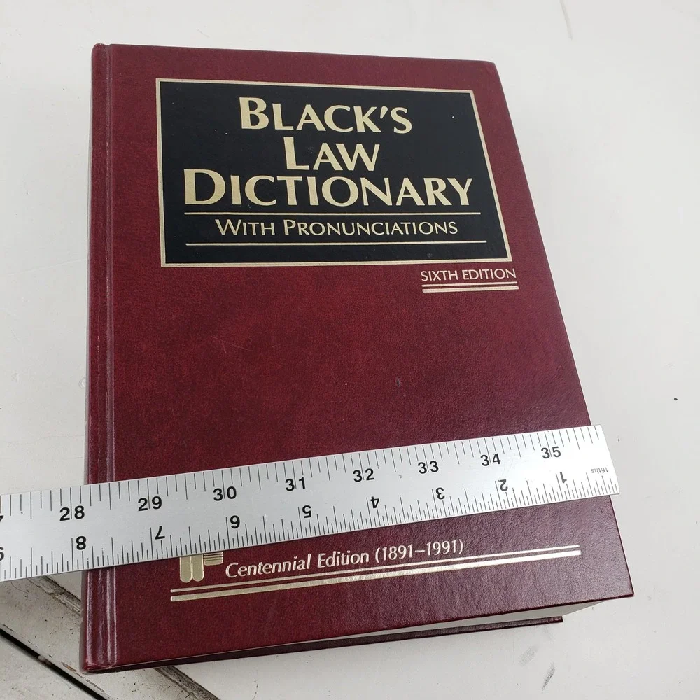 Black's Law Dictionary 6th Edition Centennial Edition 1991 West Hardcover